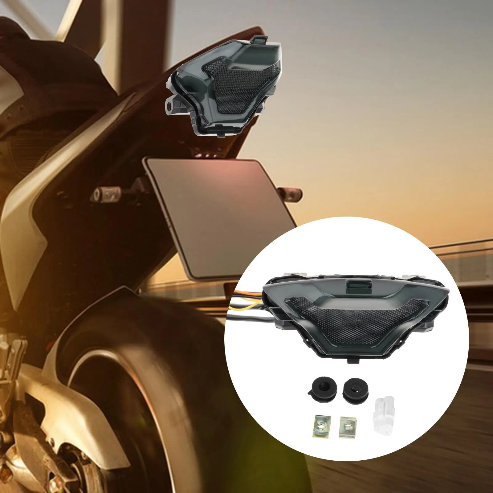 12 В 108 светодиодный задний фонарь для мотоцикла в сборе с указателями поворота