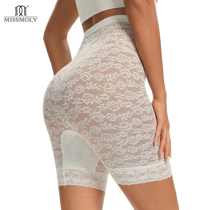 Women High Waist Flat Belly Panties Butt Lifter Body Shaper Pants Plus Size Slimming Underwear Summer Lace Boxer Short Lingeries