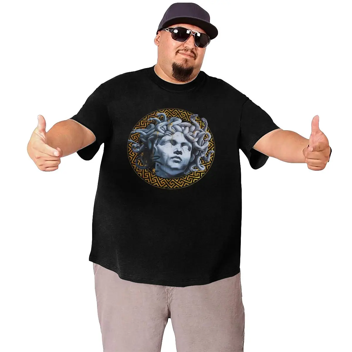 

Viking Men's Oversized T-shirts for Men 6XL 5XL Plus Size T Shirts Men's Large Loose Clothing Cotton Short Sleeve Top Tees