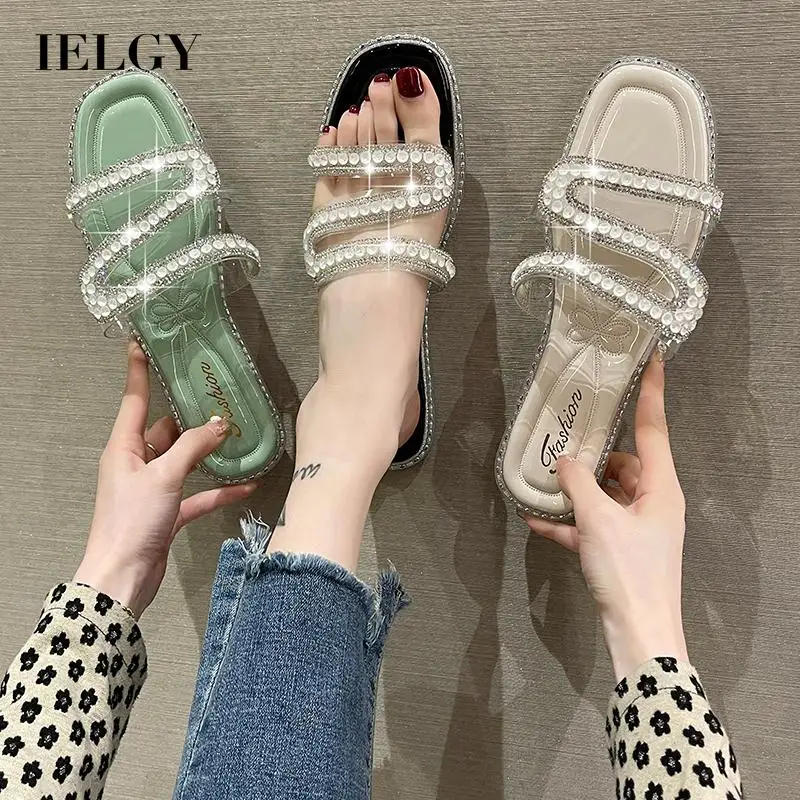 

Тапочки женские, летняя верхняя одежда, новинка 2022, Нескользящие пляжные тапочки с плоской подошвой