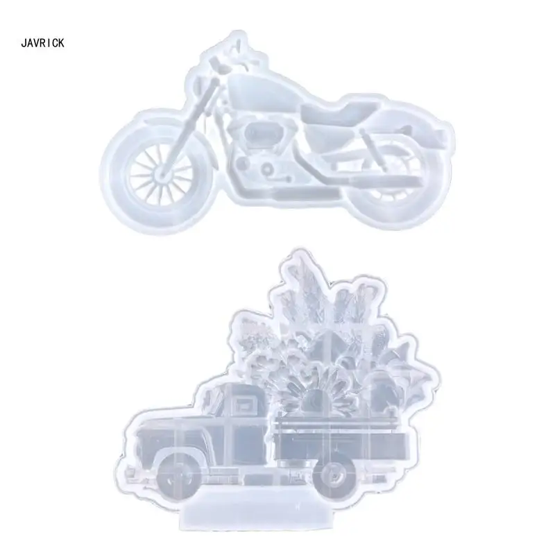

Wall Hanging Silicone Mould Valentines Truck Motorcycle Decor Mold DIY Desktop Ornaments Pendant Epoxy Resin Mold D0LC