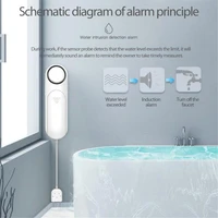 water leakage detector sensor sound full water leak detection alarm smart home flood water level detection sound alarm security