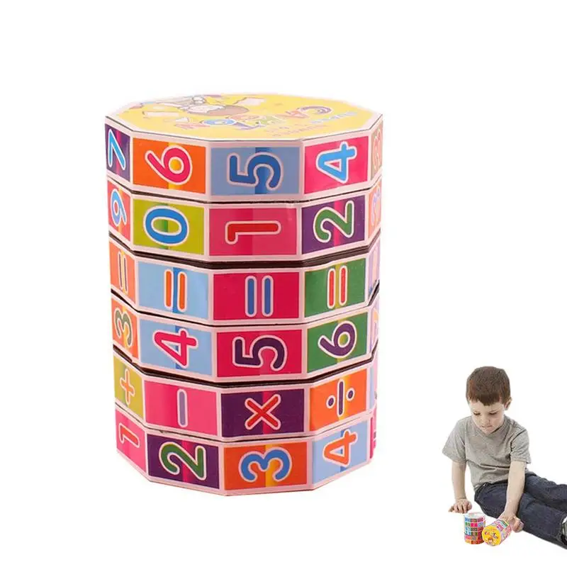 

Math Magics Cube Cylindrical Math Numbers Puzzle Toy Cylindrical Puzzle Game Numbers Toy Gift Great Assist For Children Learning