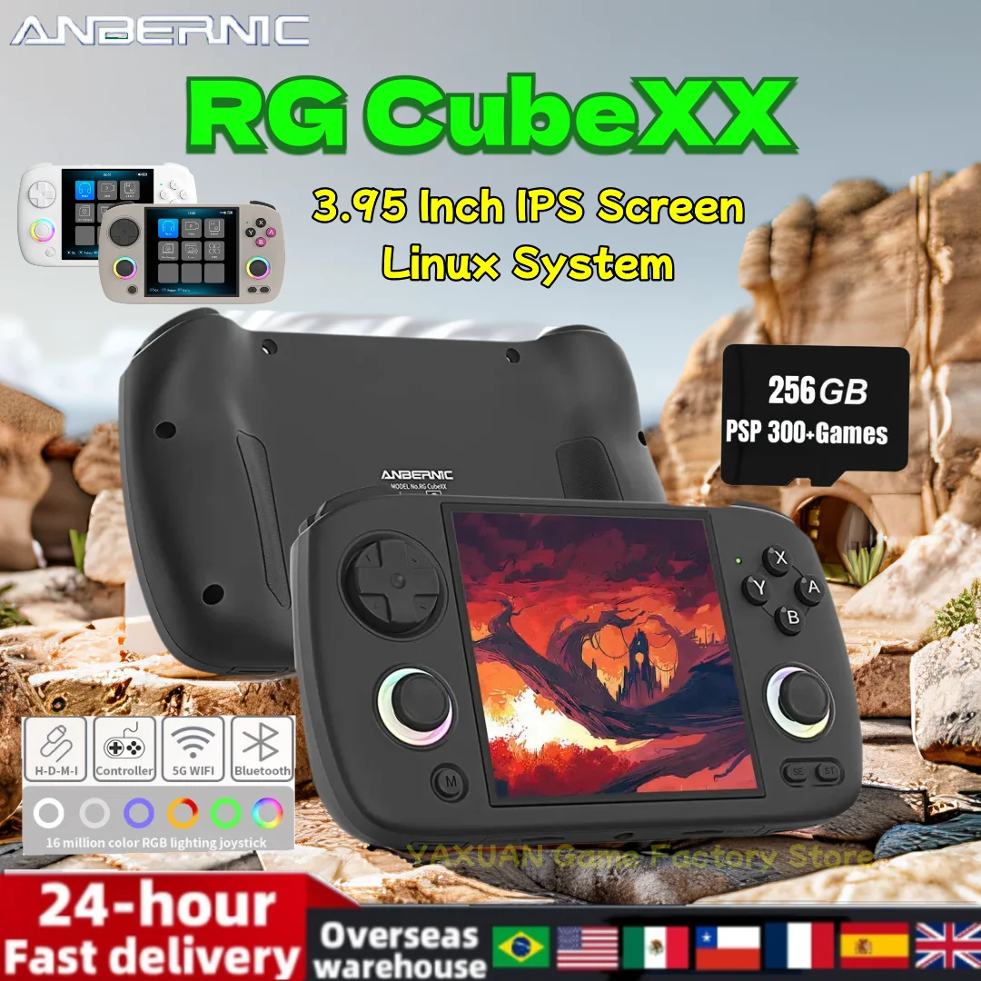 Портативная игровая консоль ANBERNIC RG CUBEXX Cubexx 3 95-дюймовый IPS-экран Система Linux 5G WiFi