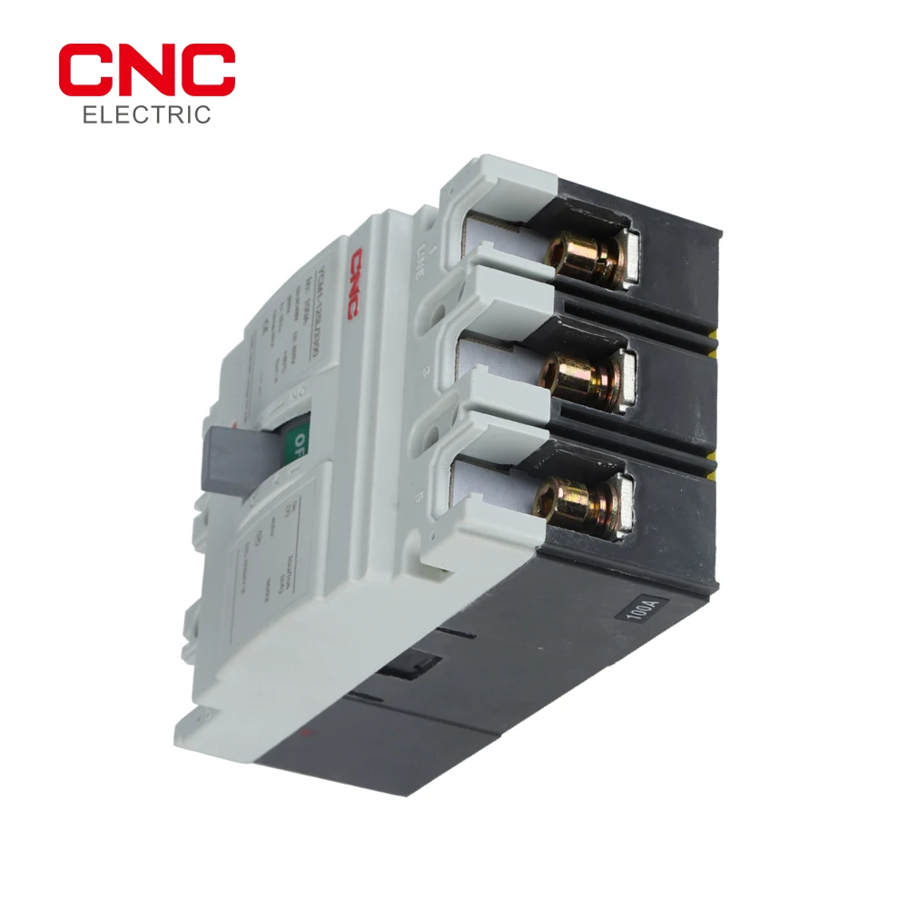 CNC YCM1-125L 3P 100A Plastic Molded Case Circuit Breaker MCCB 8kA Short-circuit Breaking Capacity Distribution Apparatus |