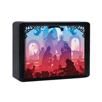 shadow box frame religion christmas nativity paper cut light box led lights for room usb charge frames for pictures customized