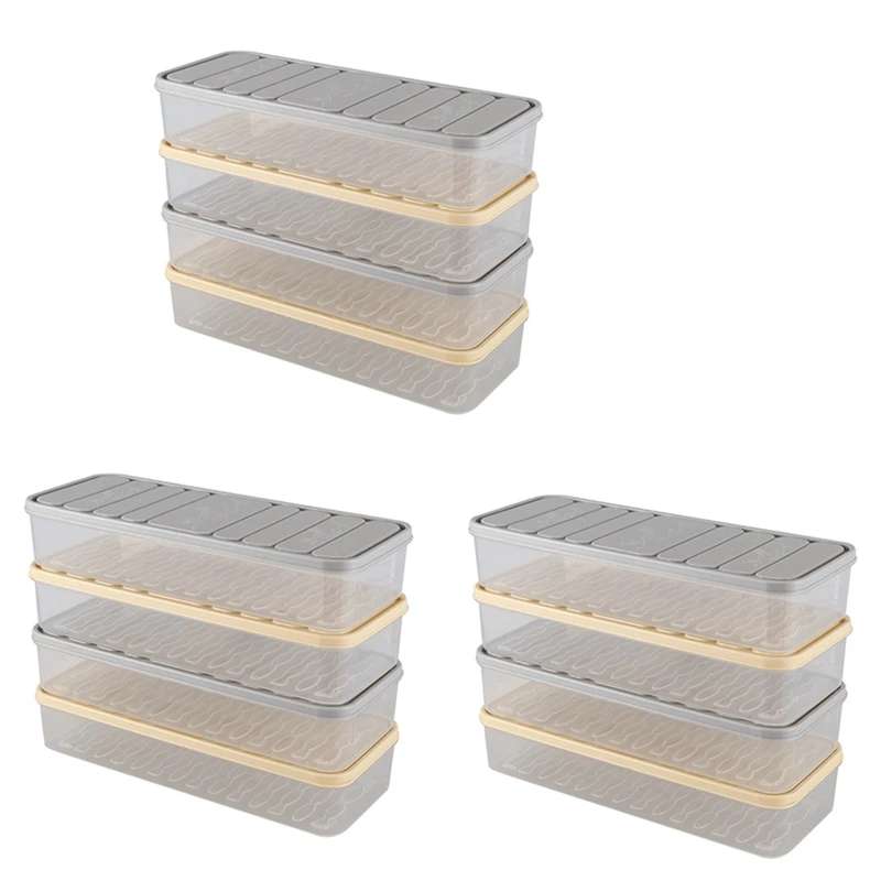 

12 Pcs Set Refrigerator Food Preservation Storage Box Plastic Freezer Space Saver Food Container Random Color S CNIM Hot