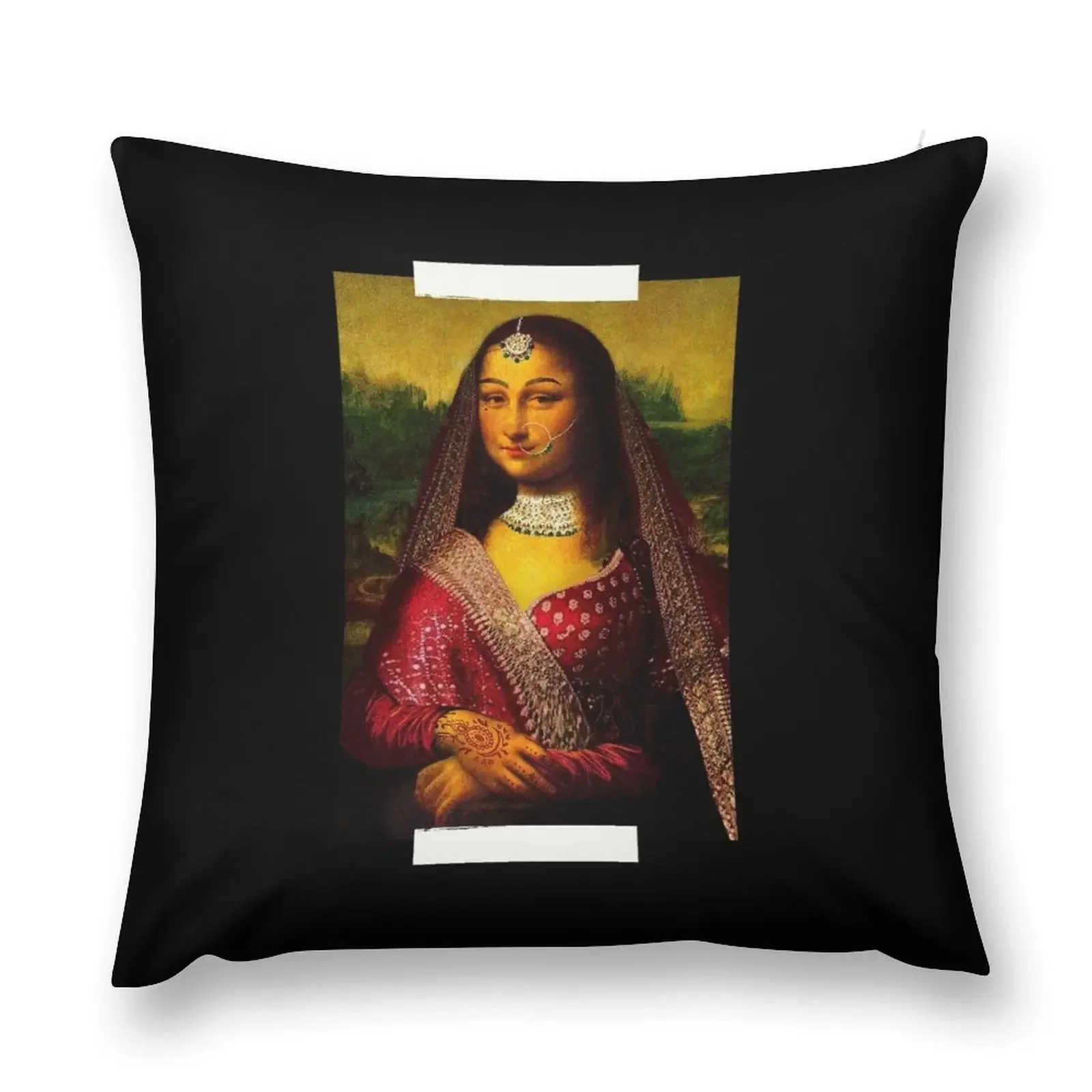 Дези Мона Лиза (Urdu) Декоративная подушка Чехлы для дивана Наволочка