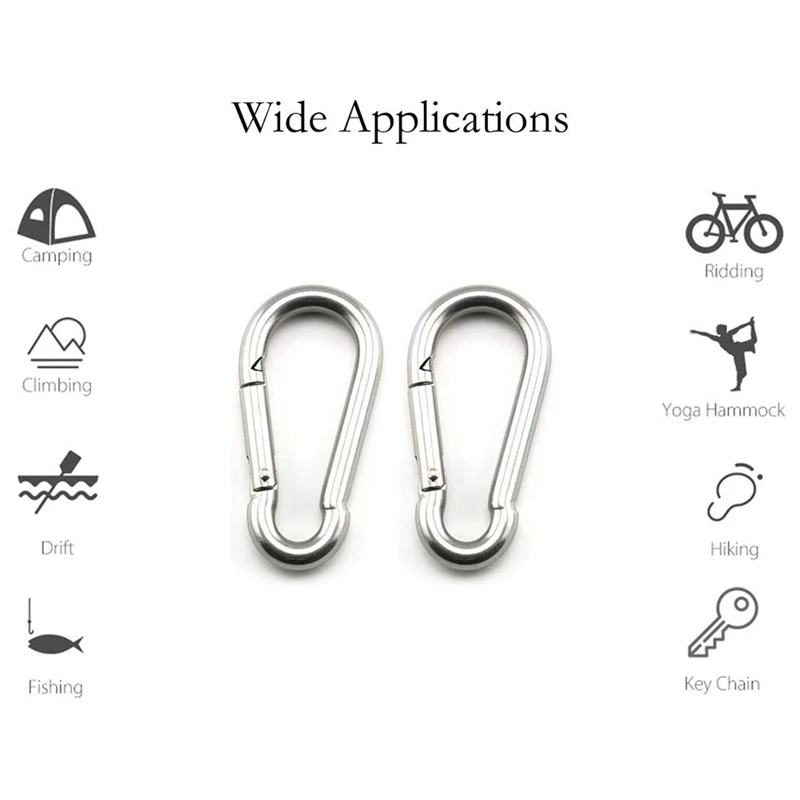 4 Set M6 Ceiling Wall Mount Hanging Hardware Fitting U-Shaped Hooks For Yoga Hammock Swings Marine Yacht Accessories |