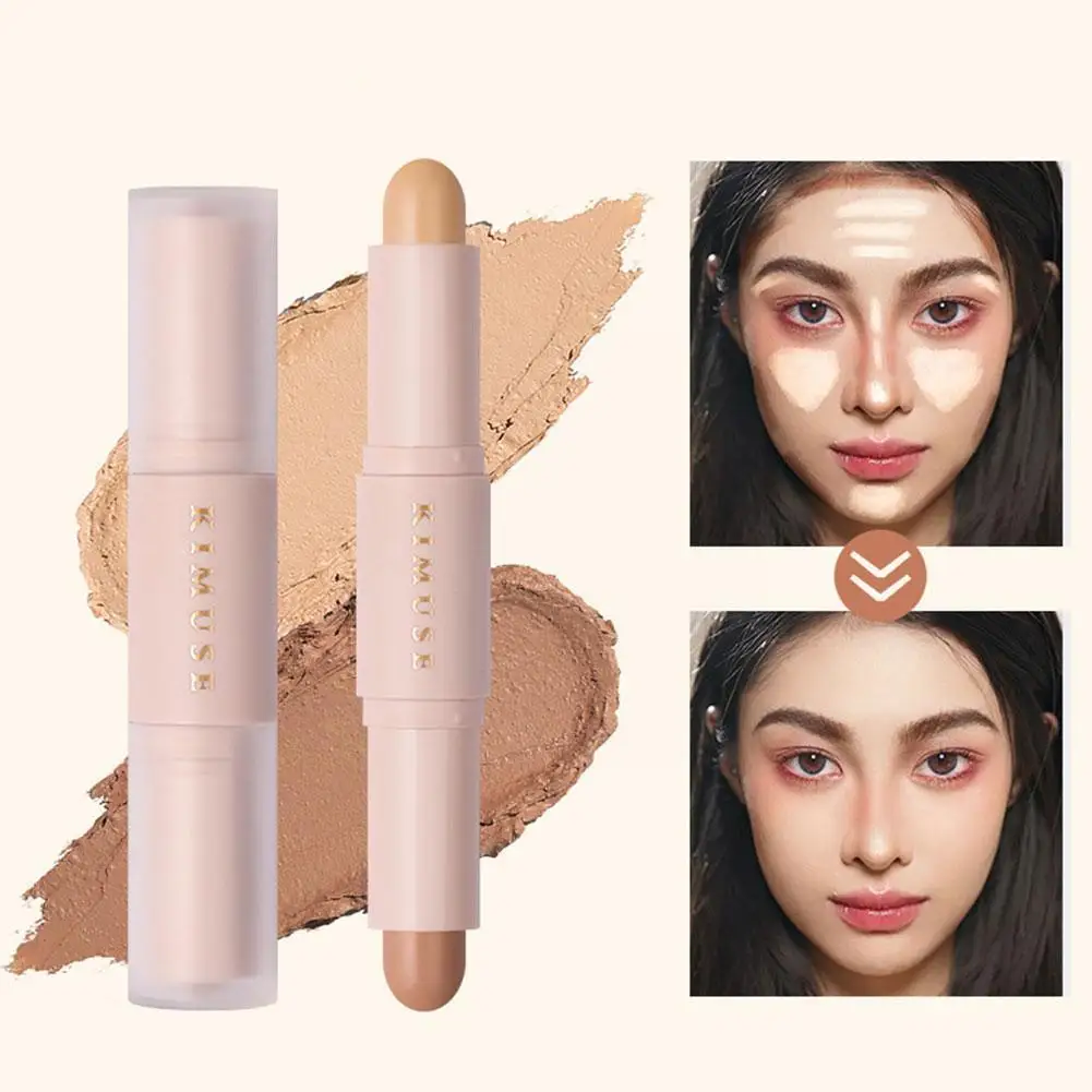 

Double Head Repair Stick Facial Highlight Shadow Concealer Cosmetics Face Natural Makeup Pencil Shadow Body Brighten Contou Z0J4