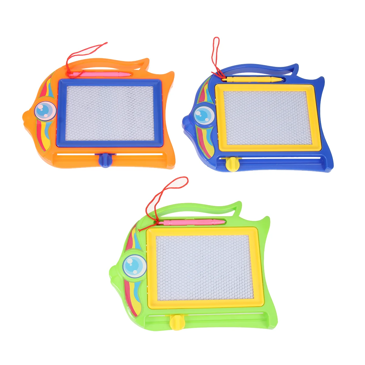 

3pcs Mini Cartoon Erasable Magnetic Drawing Board Plastic Educational Learning Toy Doodle Sketch Writing Children's blackboard