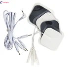 10 шт., электроды и проволока для массажа, 4 х4 см