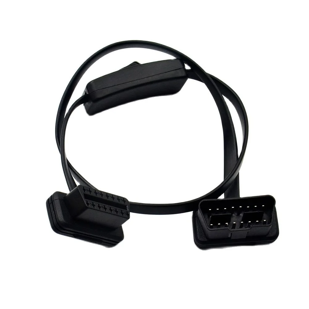 2024 OBD 2 Удлинитель разветвителя 1–2 с переключателем Y-кабеля папа двумя портами и