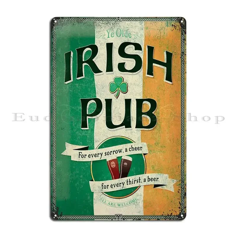 

Металлическая табличка Vintage Irish Pub
