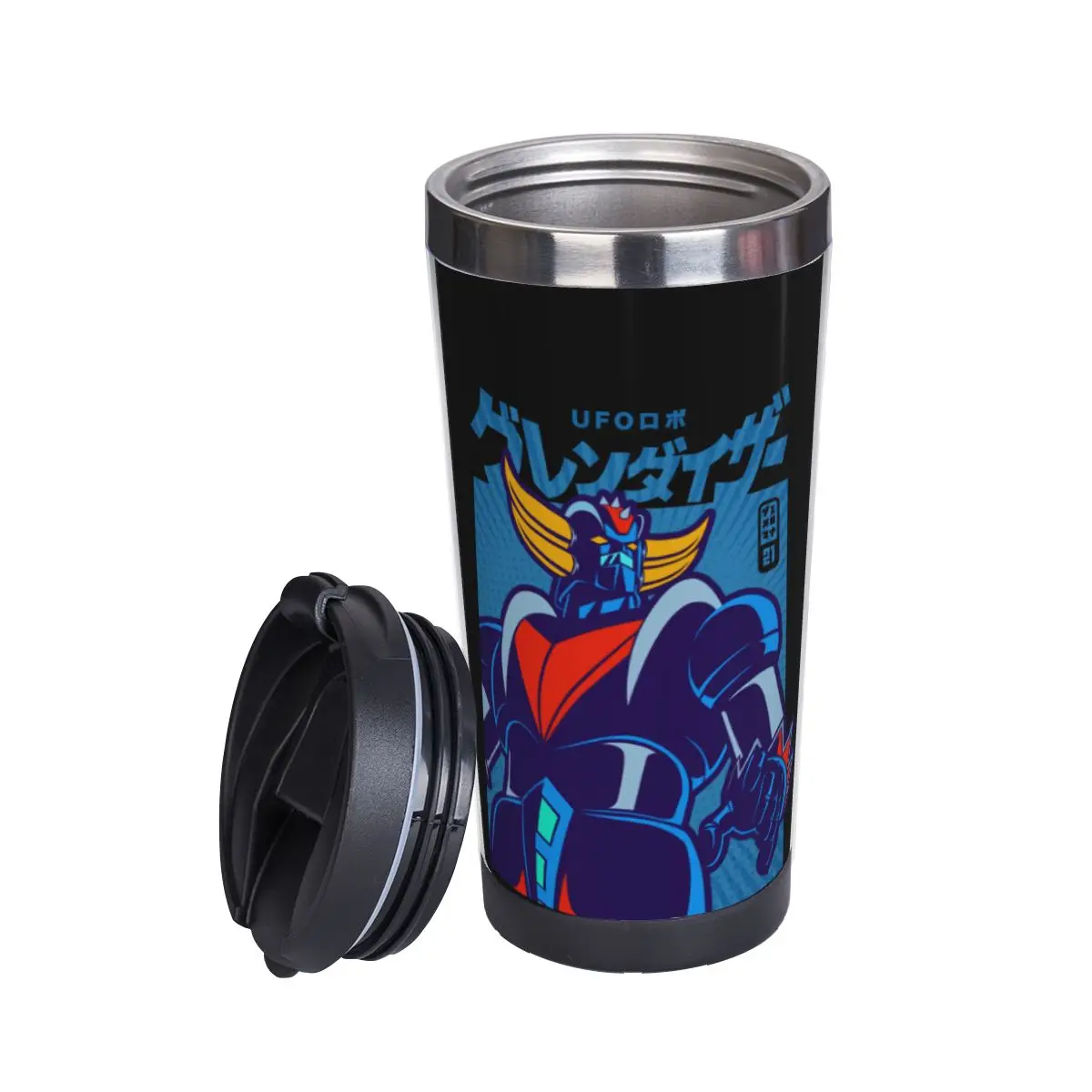 

203 POP Grendizer Goldoraks Double Insulated Water Cup Top Quality Thermos flask Mug Humor Graphic R348 Heat Insulation tea cups