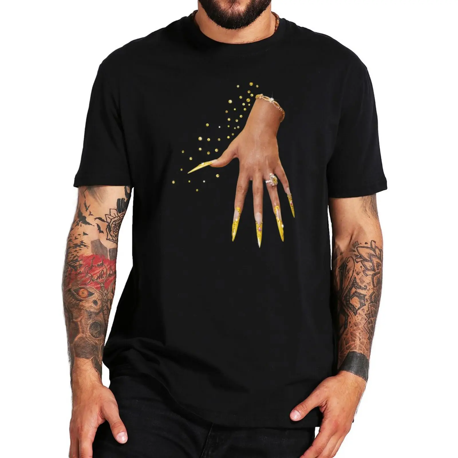 

Hand Yellow Diamonds T Shirt Latto 777 Album 2022 New Popular Song Big Energy Tshirt Hip Hop Rapper Essential Men Women T-Shirt