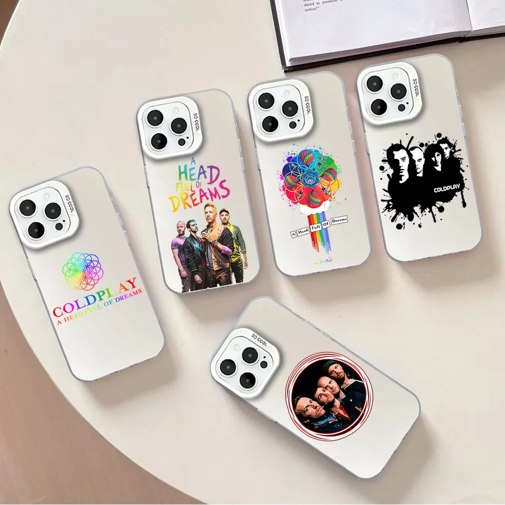 Rock Band C-COLDPLAY Phone Case For Samsung A25 32 33 34 50 51 52 53 54 71 24 35 23 4G 5G ULTRA PLUS Laser Cover