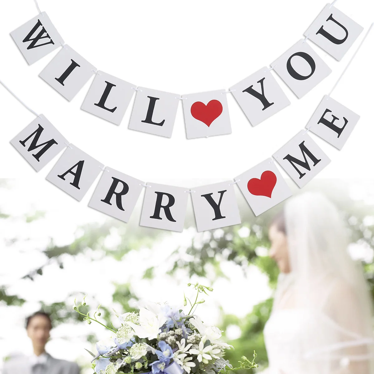 3 м Wedidng вечерние баннер реквизит Свадебный флажок предложение вы свадебите мне