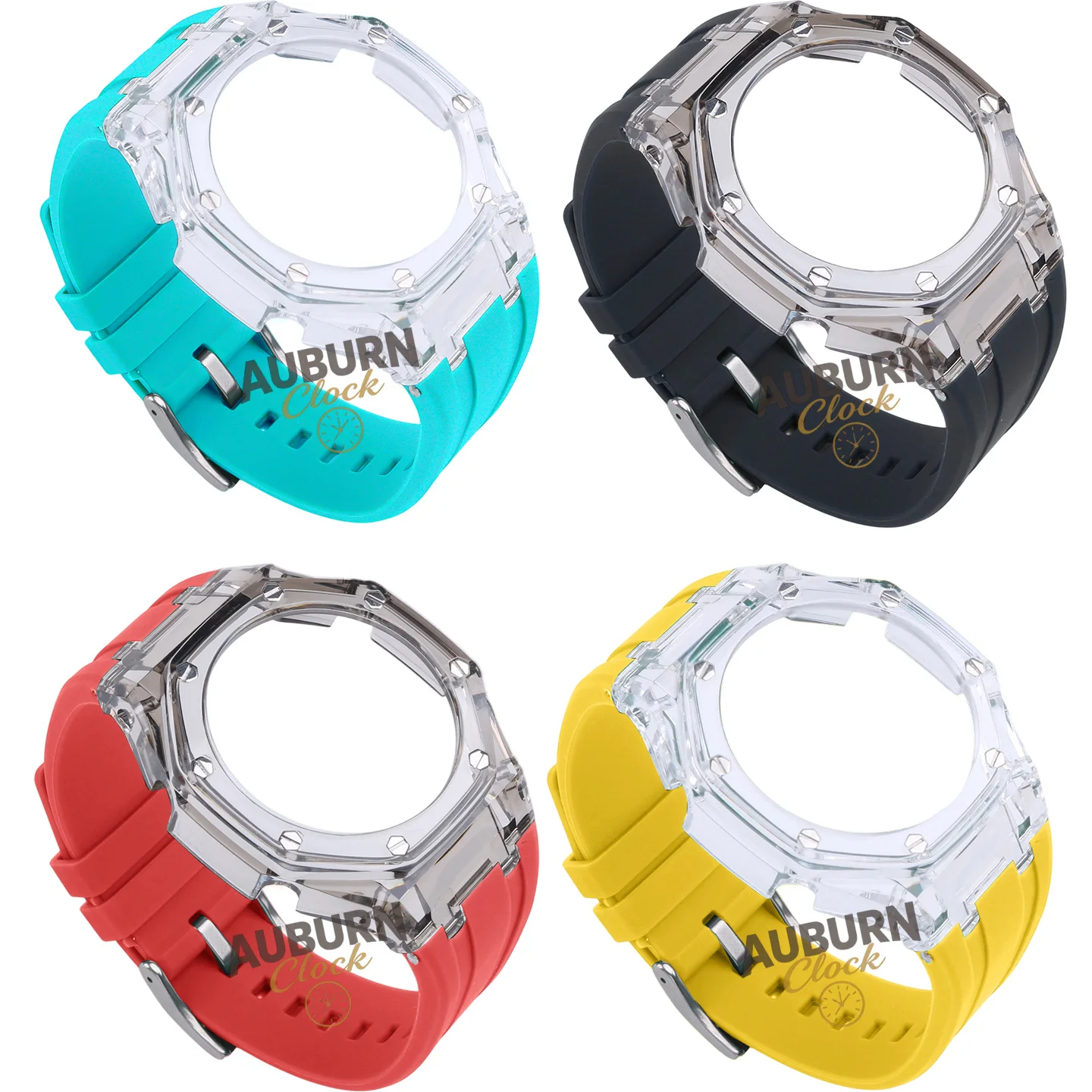 Фото Прозрачный мод-кит Glacier для Casio GA2100 GA2110 GA-B2100 CasiOak в стиле AP: корпус для часов, резиновый ремешок, аксессуар для замены для мужчин №4