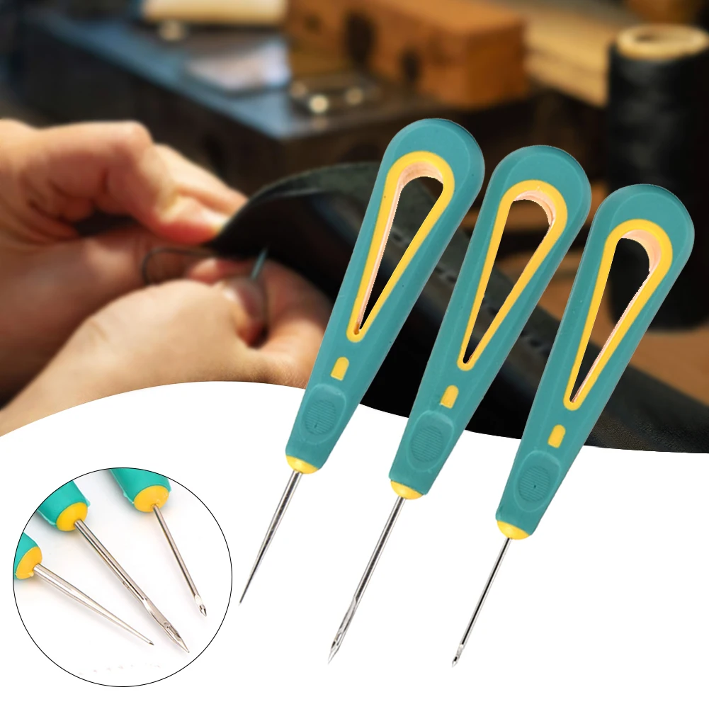

14cm Sewing Awl Stitching Tool With Rubber Handle Awl Tool For Sewing Leather Shoe Repair Punch Handmade Shoe Sewing Tool