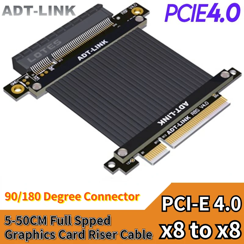 Адаптер-удлинитель Riser R88SL 4 0 PCI-E X8-X8 для сетевых карточных SSD видеокарт Gen4 PCIe 8x -