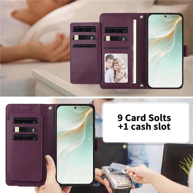 Фото Многофункциональный кожаный чехол-кошелек для Samsung Galaxy S10E S10+ Lite S8 S9 Plus S6 S7 Edge 5G, защитный чехол-сумка №2