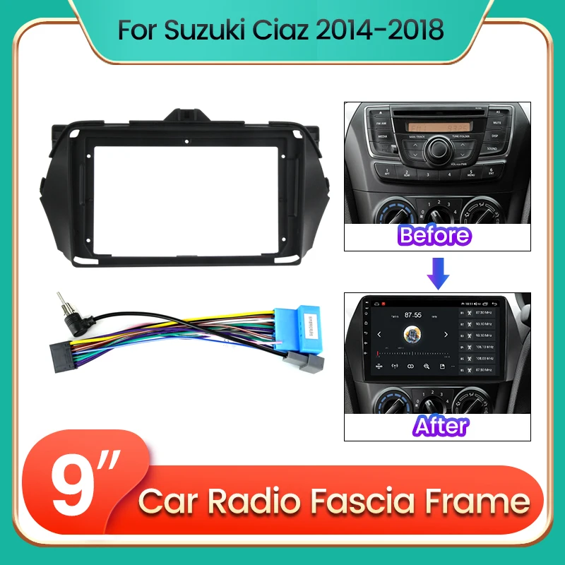 MEKEDE для Suzuki Ciaz 2014-2018 автомобильный DVD Монтажная рамка Двойная 2 Din оборудование