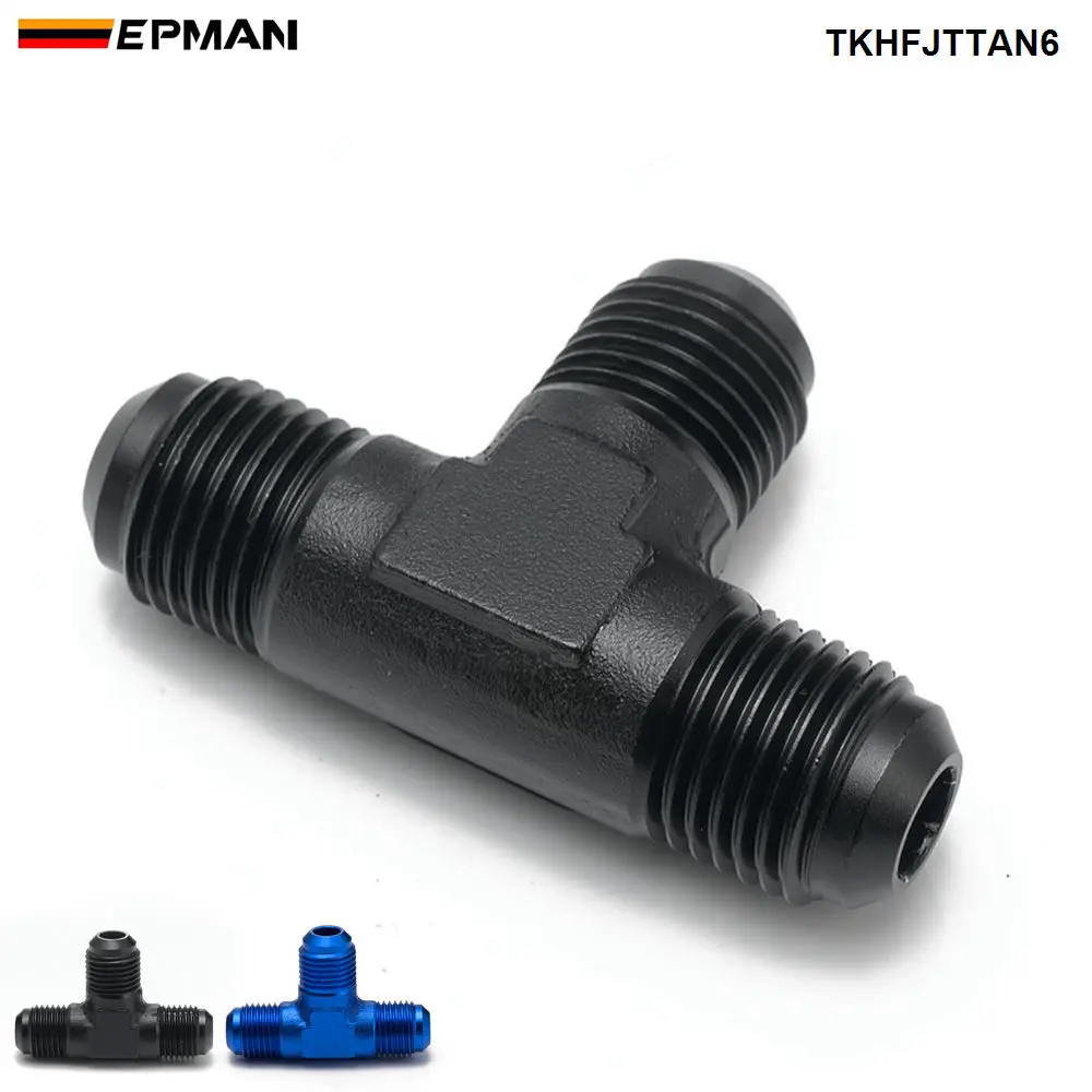 EPMAN Алюминий AN6 Мужская резьба Раструбный тройник Соединение Т-образная труба