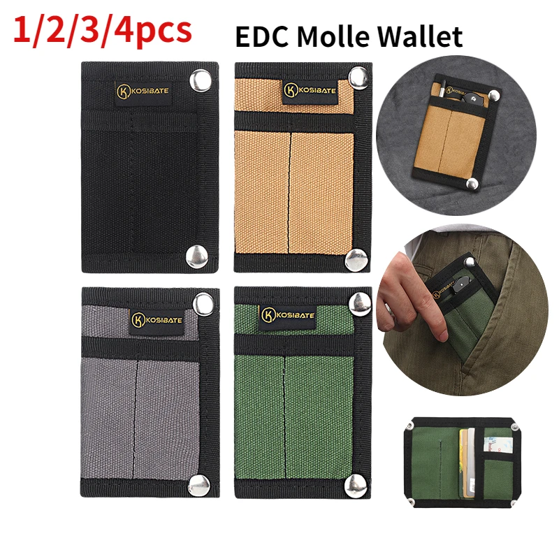 

1-4pcs EDC Tactical Tool Bag Waist Wallet Molle Bag Fanny Pack Phone Pouch Key Card Case Outdoor Camping Portable Storage Purse