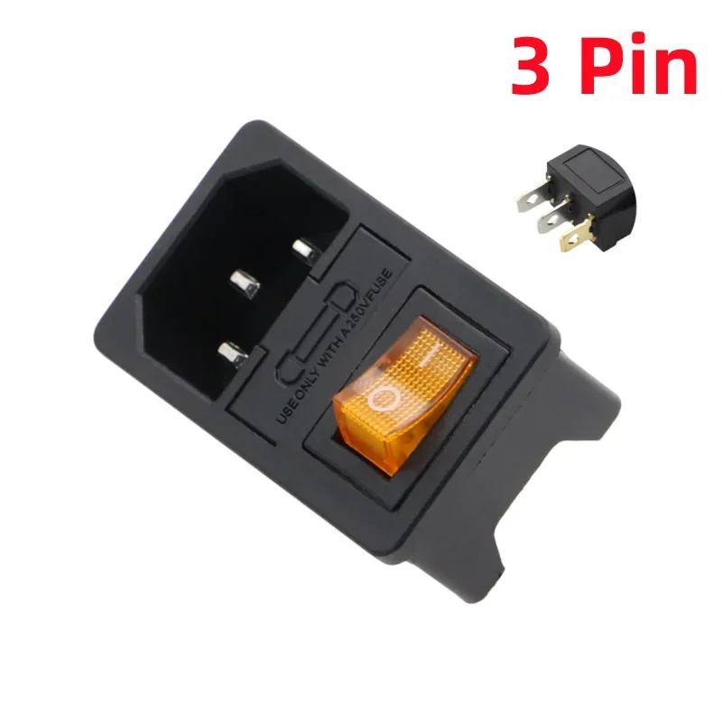 

Переключатель с предохранителем IEC320 C14 10А