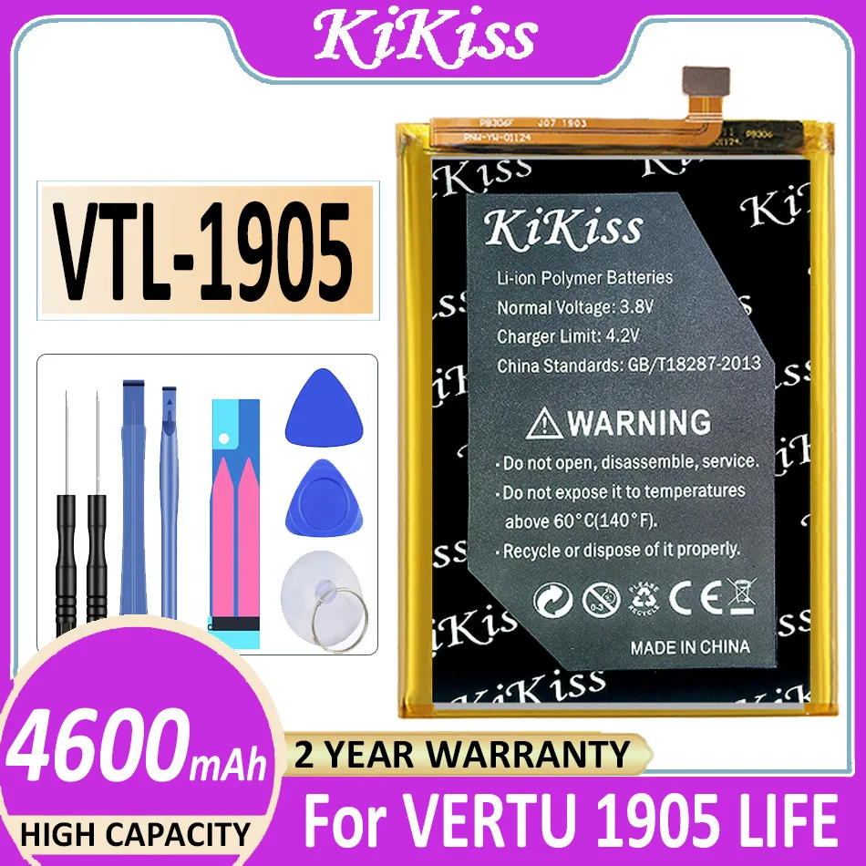 

Original KiKiss Battery VTL-1905 4600mAh for VERTU 1905 LIFE Bateria