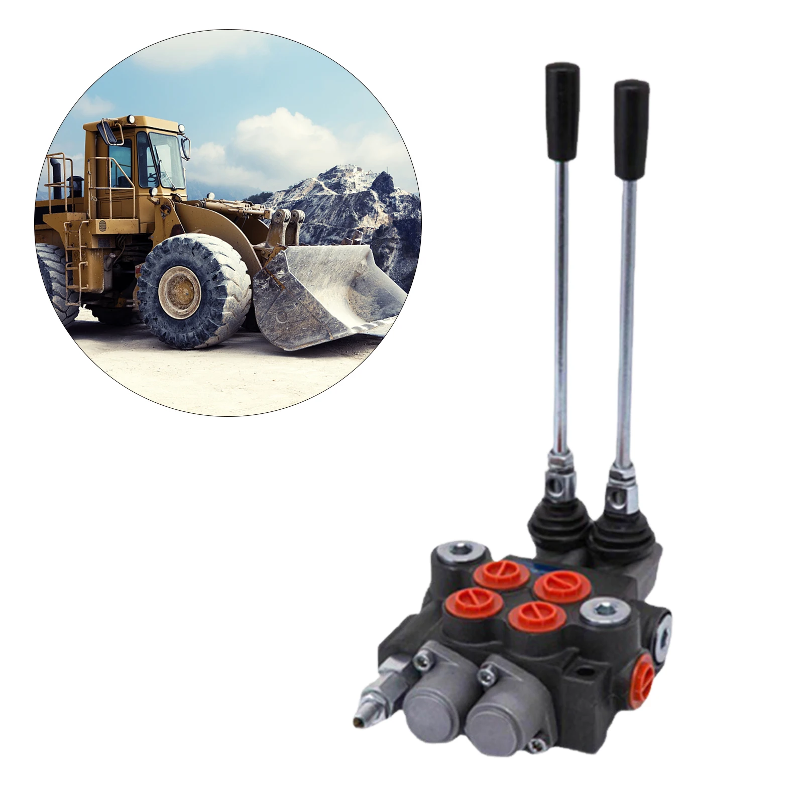 

Monoblock Hydraulic Directional Control Valve Light To Heavy Duty 2 Spool P40 Directional Control Valve Directional Control