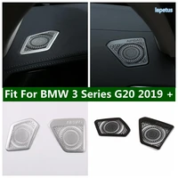 car styling dashboard horn loudspeaker decoration cover trim lhd fit for bmw 3 series g20 2019 2022 black silver accessories