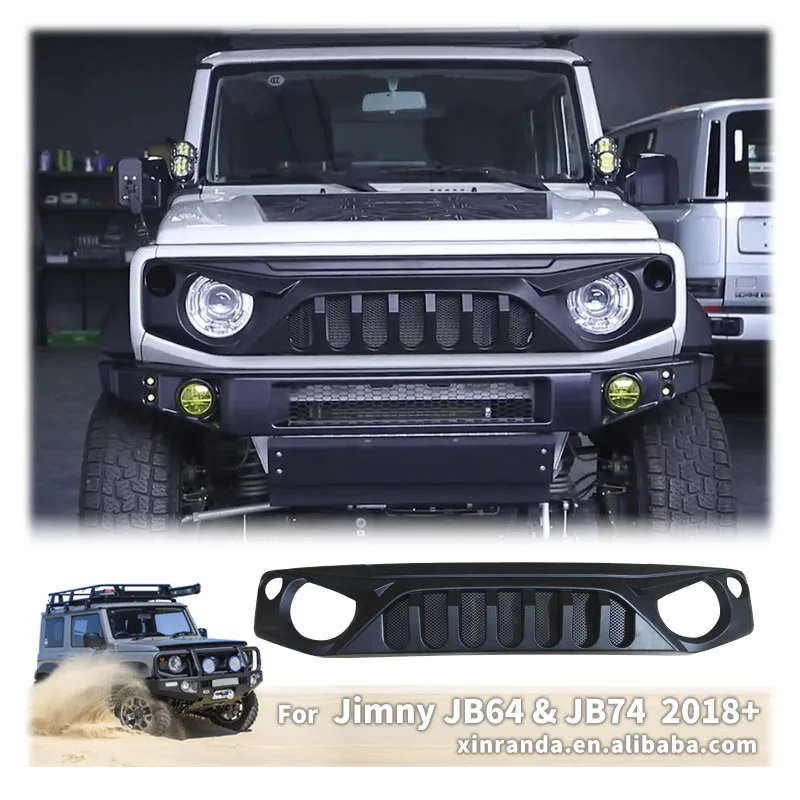 

Решетка радиатора Jimny Front Angry Face (гриль) для Suzuki Jimny JB64 JB74W JC74 2019 2020 2026, сетчатая накладка на решетку, аксессуары