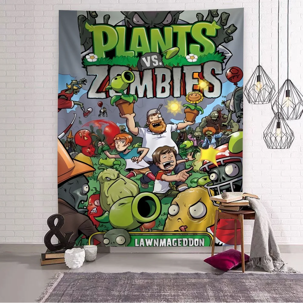 Игра P-Plants V-Vs Z-Zombies подвесной богемный гобелен Таро хиппи настенные коврики