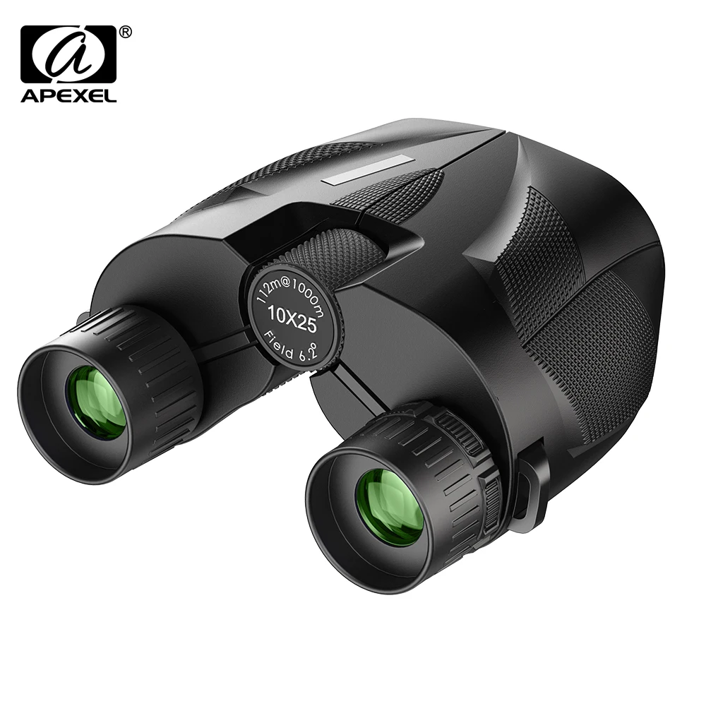

Компактный бинокль APEXEL Pocket 10x25, охотничье кемпинговое снаряжение с дальним радиусом действия, водонепроницаемая бинокль с призмой, зум FMC, ...