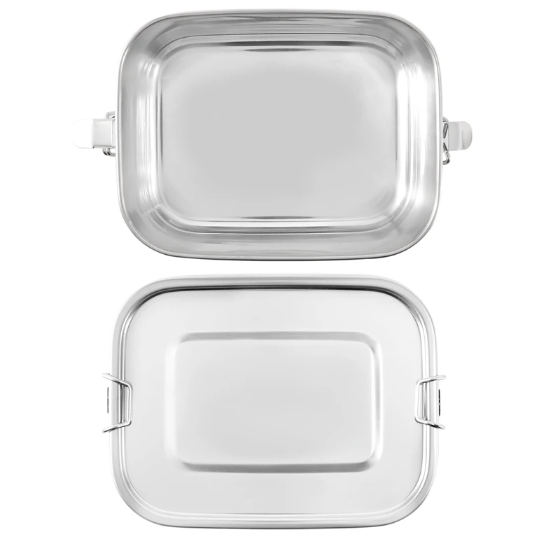 Контейнер для обеда из нержавеющей стали с зажимами замков и герметичным