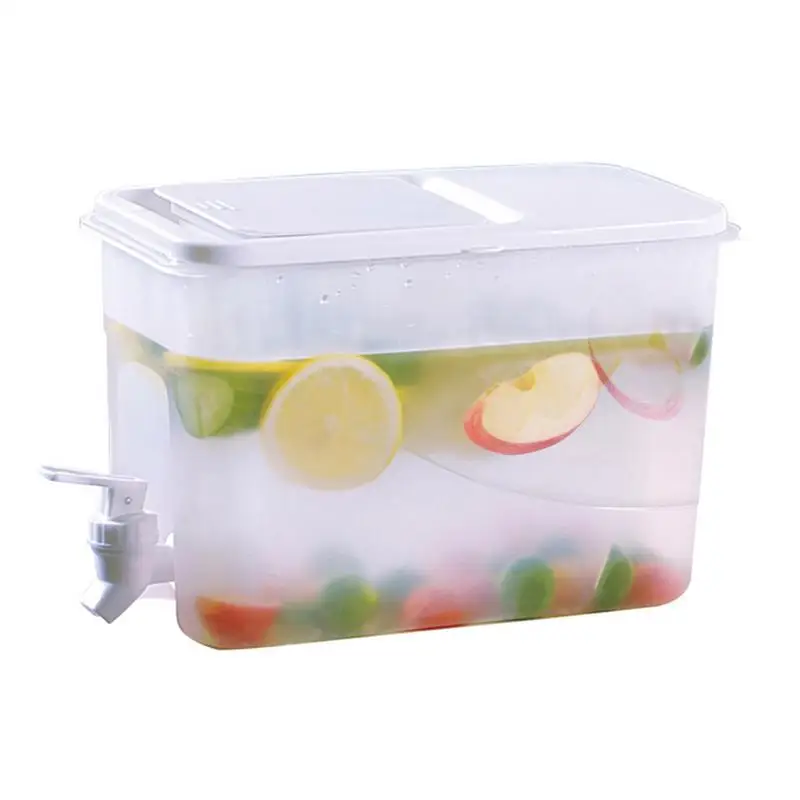 

Jungle Juice Container 4L Food Grade Drink Dispensers For Parties Cold Kettle With Faucet In Refrigerator Iced Beverage