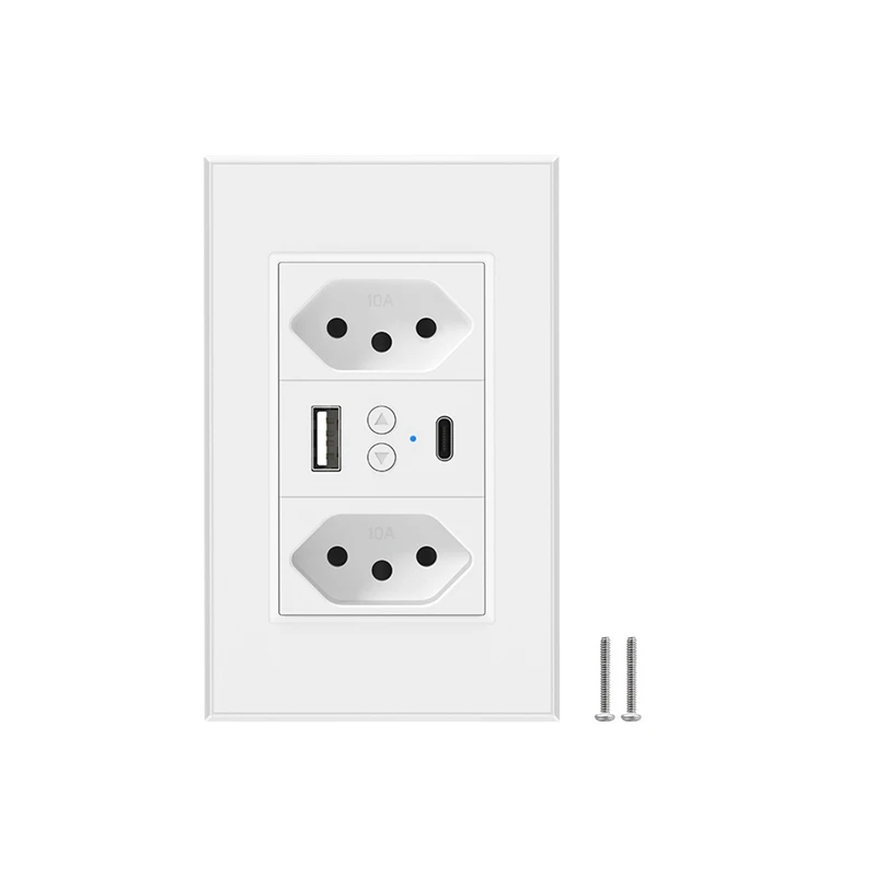 

Розетка настенная с дистанционным таймером, USB Type-C