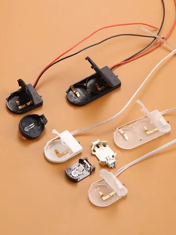 JCD 10 шт., один двойной слот CR2032, кнопка, держатель для батарейки типа «таблетка», крышка с переключателем ВКЛ-ВЫКЛ, выводы, 3/6 В, батарейный отсек