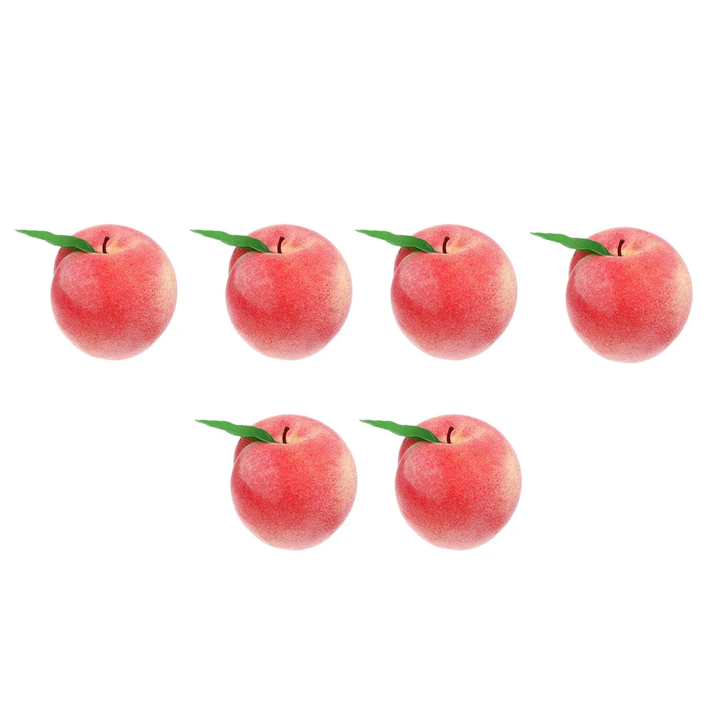 

Peach Fruits Photo Prop: 6pcs Artificial Peach Peach Fruit Peach Home Decoration Peaches Photo Accessory