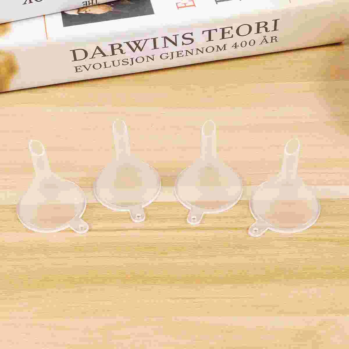 

10pcs Thickened Clear Plastic Funnels for Fragrance Essential Oils Bottles (Size 1 for 4pcs Size 2 for 3pcs Size 3 for 3pcs)
