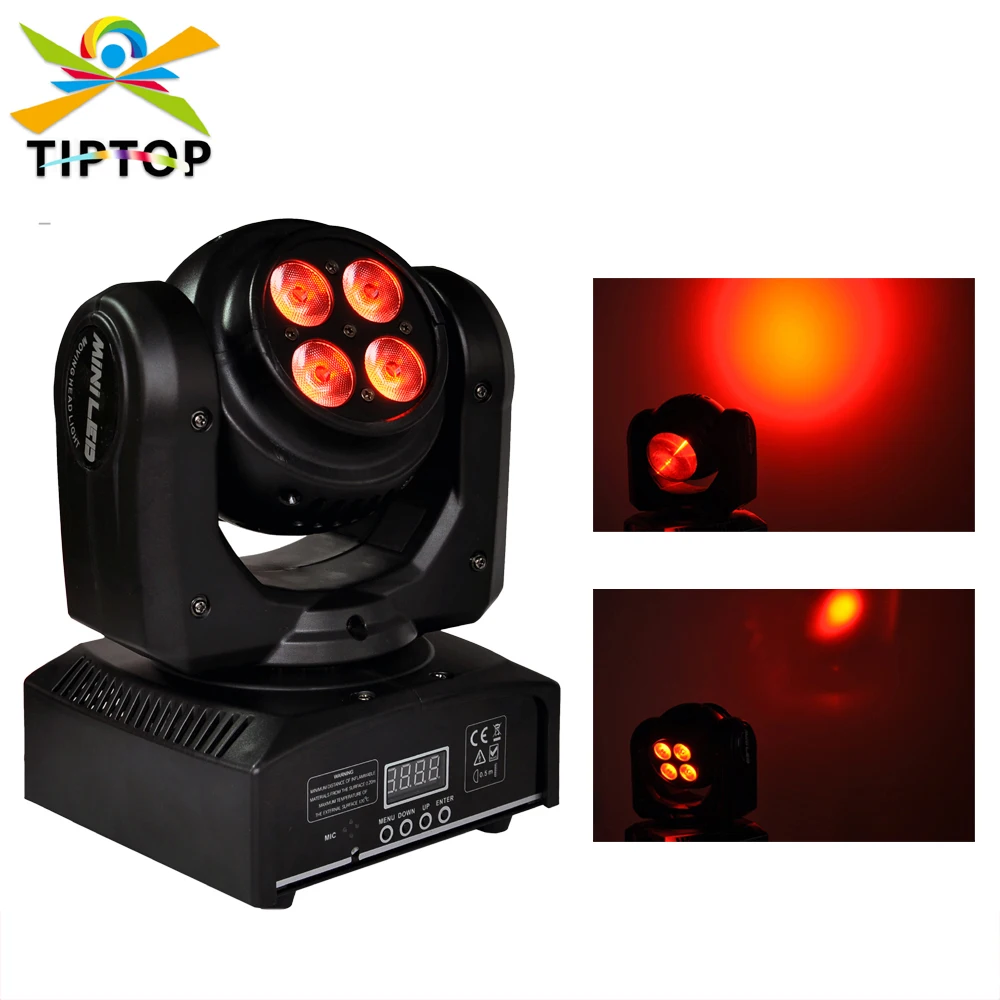 

TIPTIP Double Face Mini Led Moving Head Beam Wash 2in1 Light 10W Cree with 4x10W RGBW Tyanshine leds DMX 512 Control Sound Auto