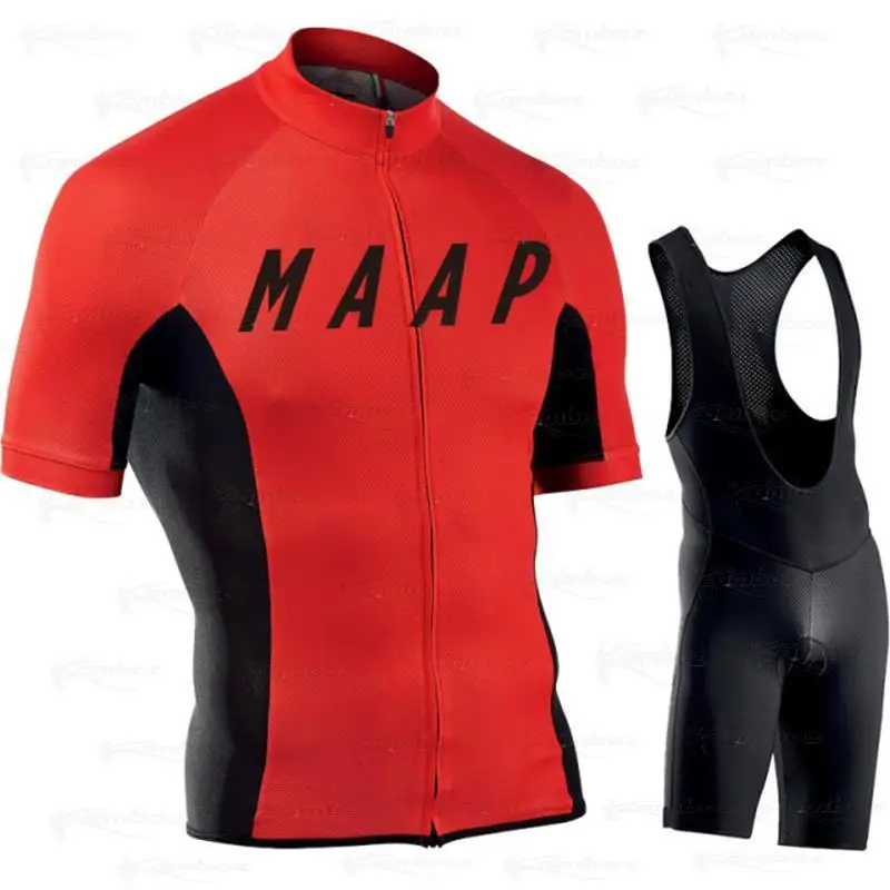 

2022 MAAP Cycling Set Breathable Cycling Clothing Men short sleeve Jersey Bike maillot ropa ciclismo MTB wear Bicycle uniform