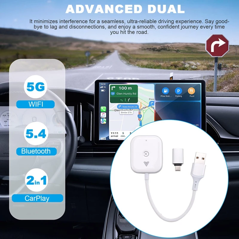 Обновление беспроводного адаптера Carplay. Проводной Carplay к беспроводу ключ