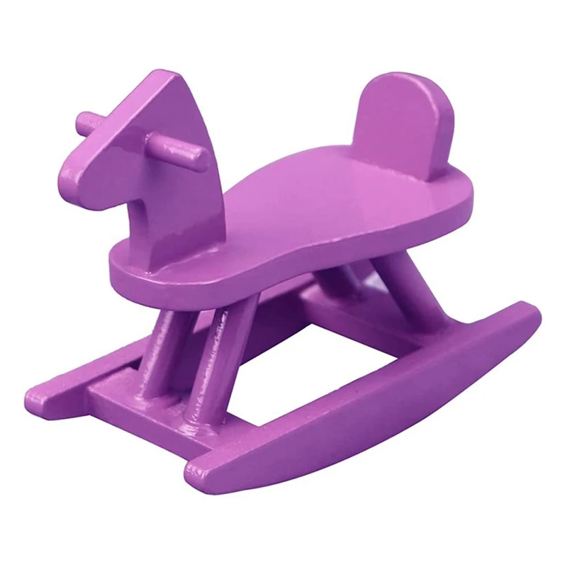 

1:12 Кукольный домик качающийся стульчик лошадка миниатюрный Woode кукольный домик мебель сцена жизни украшение