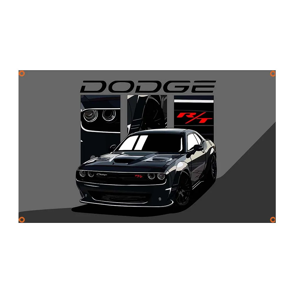 Фото FLAGap 3X5FT Muscle Car Flag Красочный художественный постер Быстрая прочность Дизайн автомобиля для гаража Декоративное настенное искусство №3