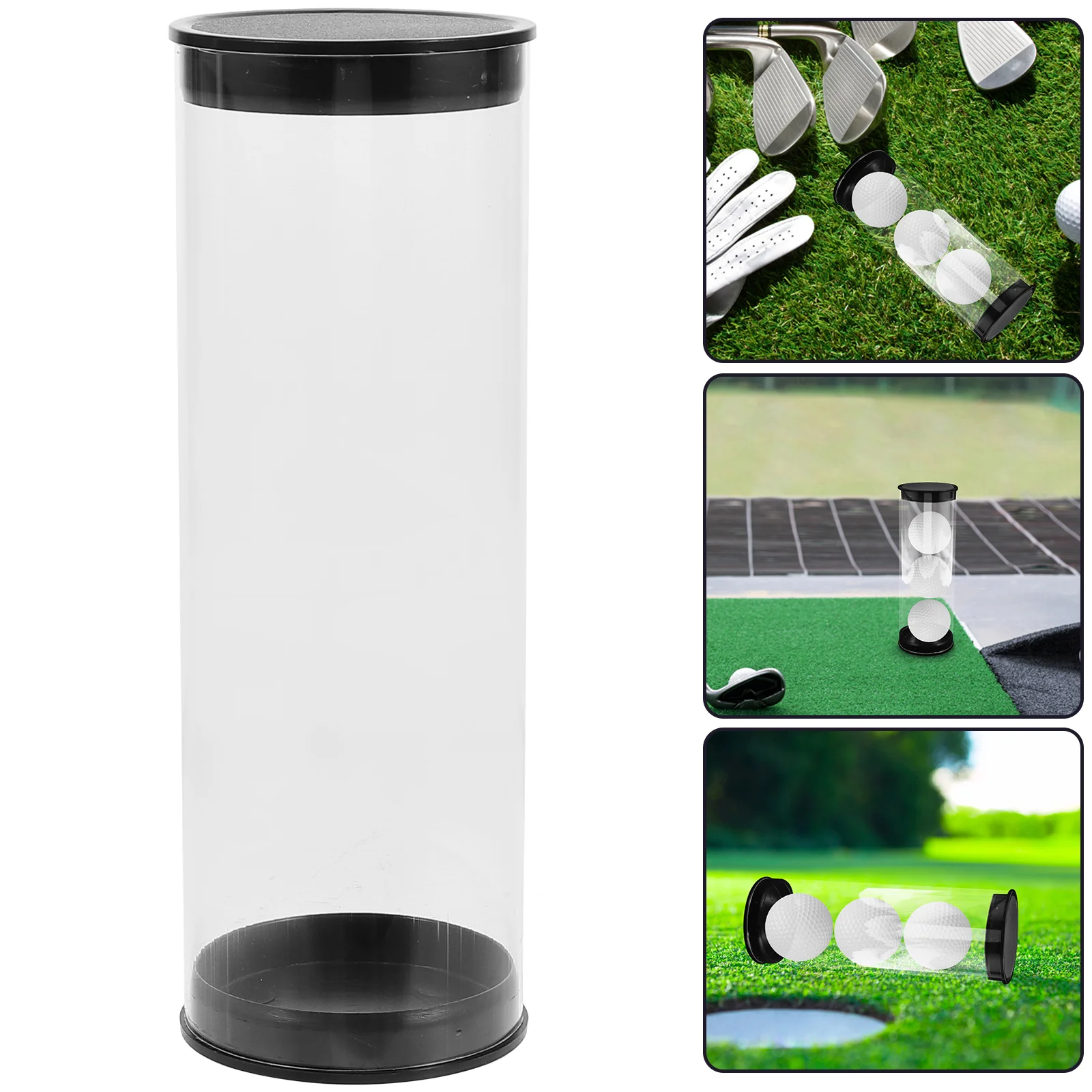 

Portable Golfing Ball Case Transparent Golf Ball Tube Outdoor Golfs Ball Carrying Box Clear Golfs Box