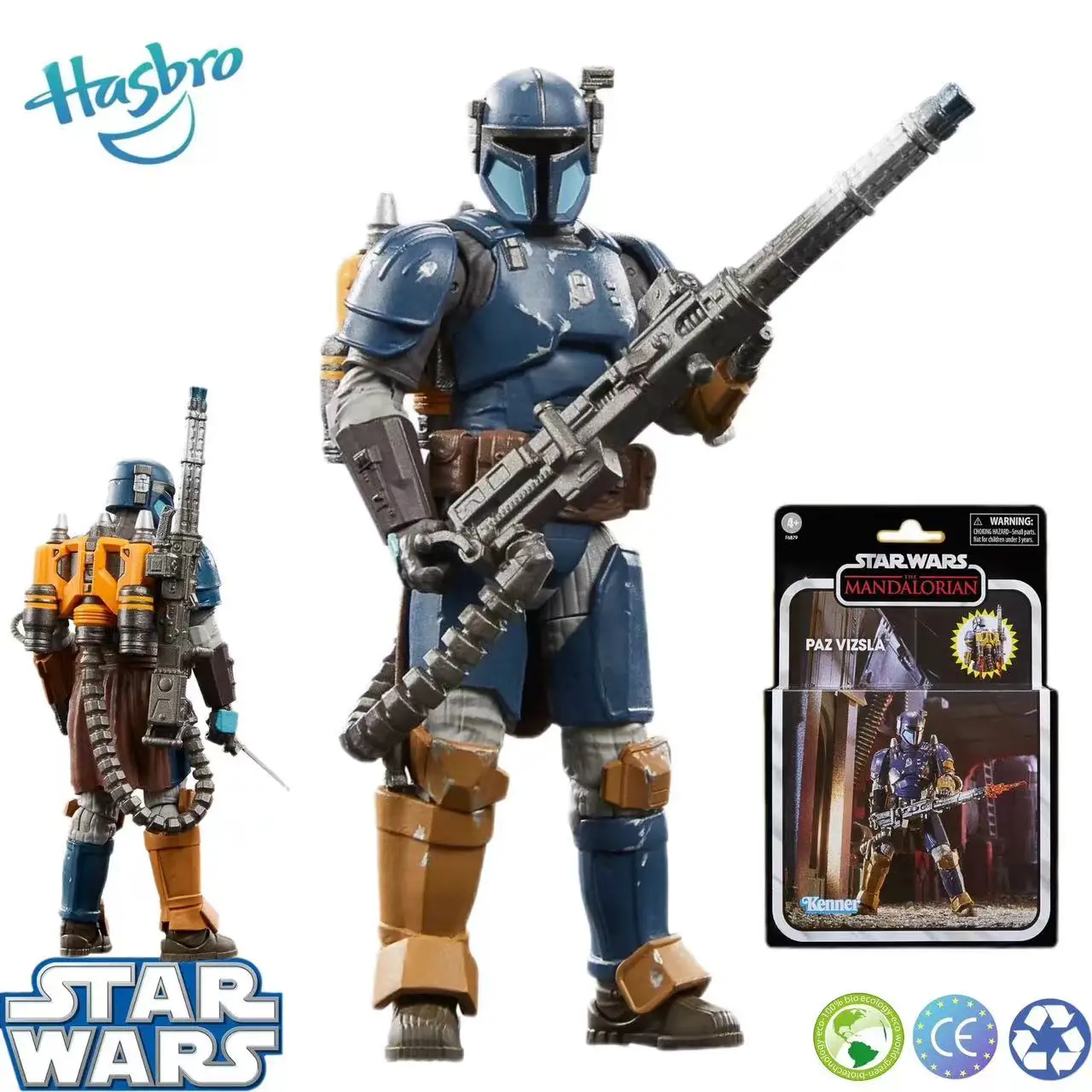 

Hasbro Star Wars The Mandalorian Paz Vizsla Koleksi Vintage Mainan Figur Aksi Koleksi Model Toy Collection Gift 3.75 Inch