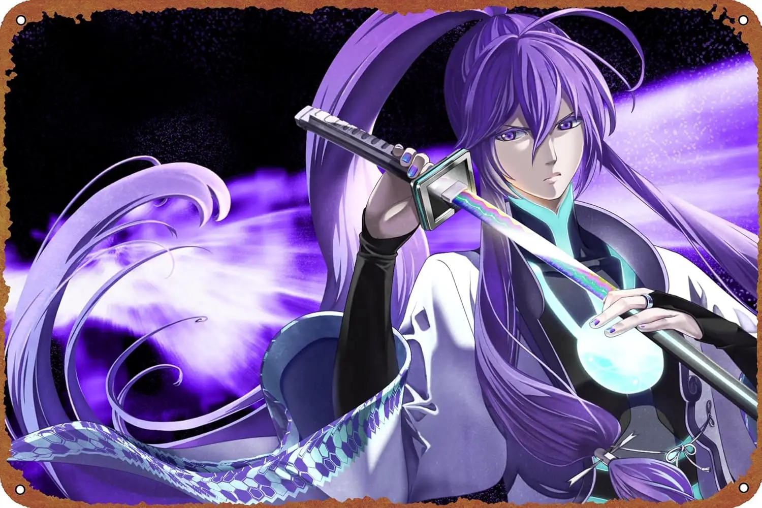 Плакат Vocaloid Kamui Gakupo металлическая жестяная вывеска настенный художественный
